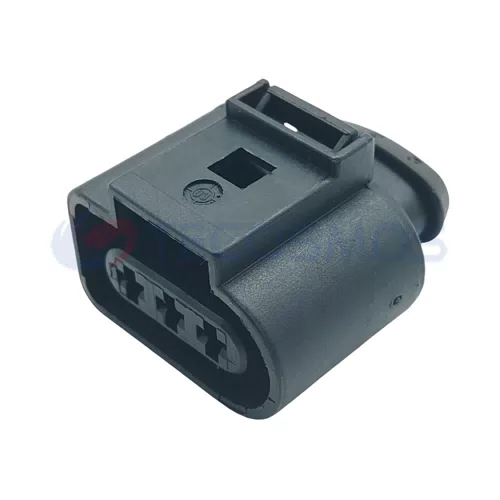 Waterproof IP66 Rated Copper Contact ABS/Nylon Housing 3-Pin Female Wire Harness Pressure Transducer Plug for Car 1J0973803